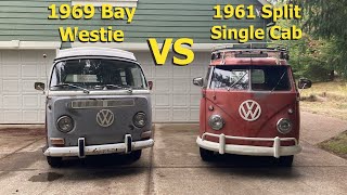 What’s Better? Split Window vs Bay Window Bus Comparison!