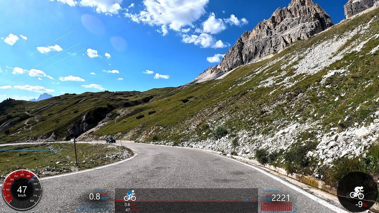 Ultimate Beginner Indoor Cycling Workout Tre Cime Di Lavaredo Dolomites Garmin 4K Video