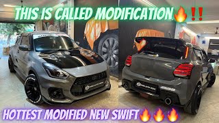 Hottest Modified New SWIFT 2023 | SWIFT converted into SWIFT Sports | New SWIFT 2023 Modification ‼️