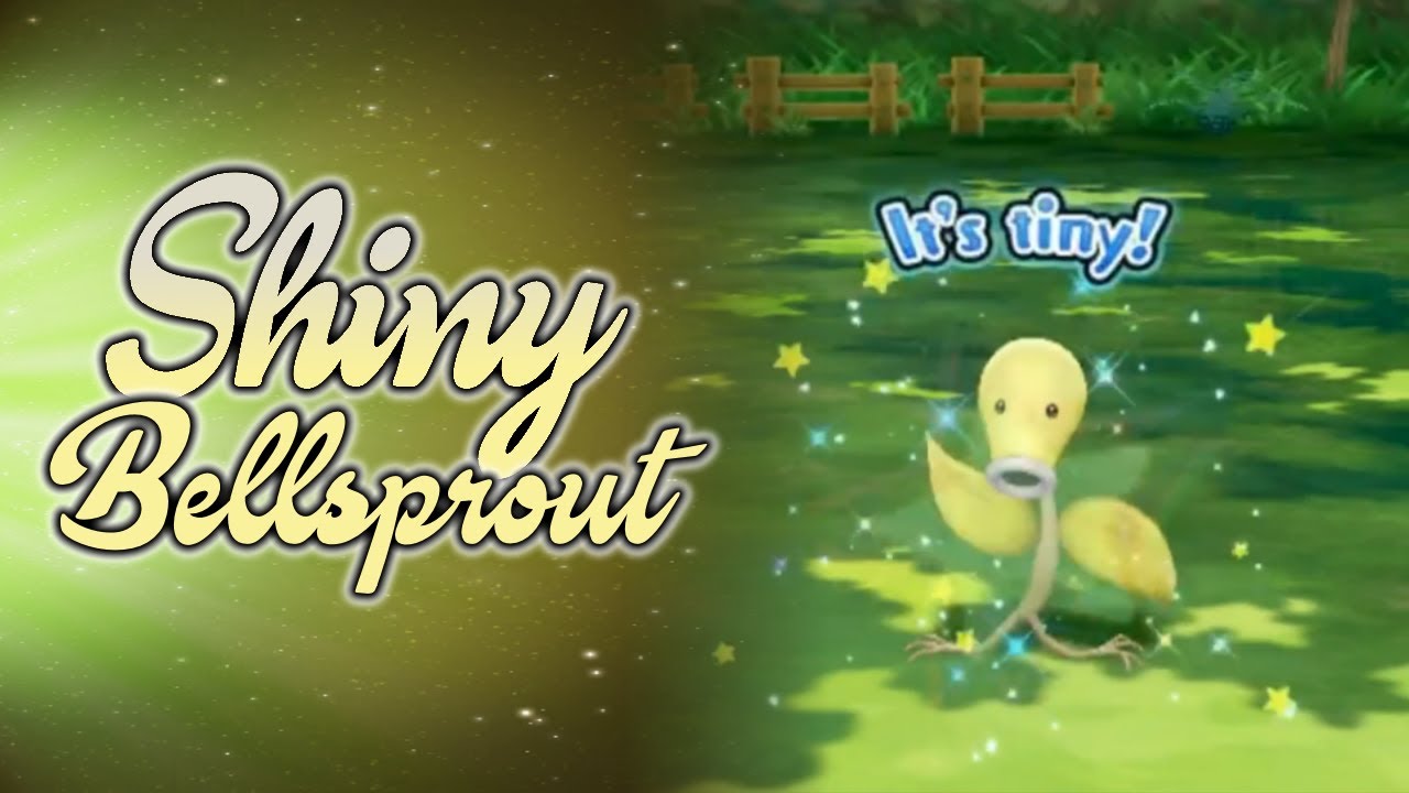 Live Shiny Bellsprout In Pokemon Let S Go Eevee Youtube