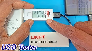 USB Digital Volt and Ampere Meter Tester with Digital Display UNI-T UT658  to test USB  current