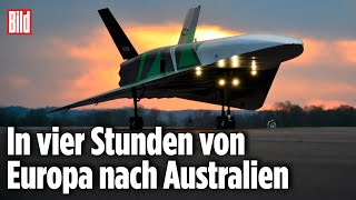 Zukunft Der Luftfahrt Hyperschall-Jet Fliegt Klimaneutral