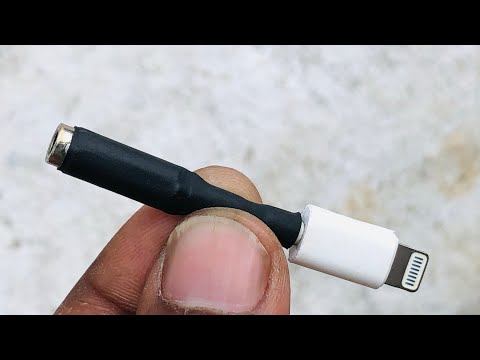 How To change iphone Lightning Connector in to 3.5mm Headphone jack Adaptor