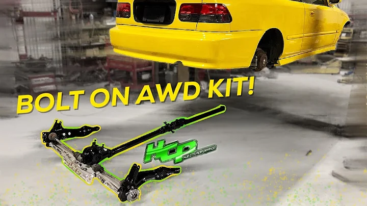 Pt.2 | LAMBO KILLER BUILD | 600HP AWD TURBO HONDA CIVIC | Bolt on Awd Setup!