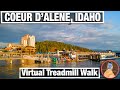 City Walks - Coeur D'alene Sherman Avenue - Virtual Treadmill Walking Tour and Exploration