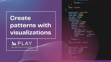 Data Driven Video Analysis - Create Patterns with visualizations