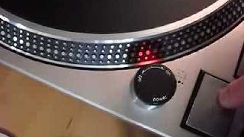 Technics SL-1200 MK2 Pitch Adjustment