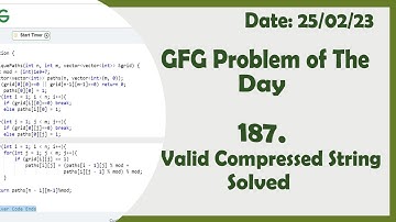 Valid Compressed String || C++ || GFG Daily Problem