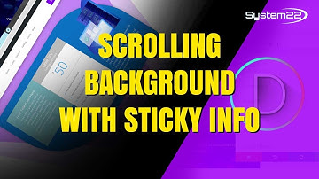 Divi Design Hack: SCROLLING BACKGROUND with Floating Info Boxes