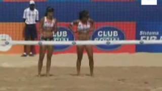 la jugadora de voleibol brasilea talita se corona reina de la playa