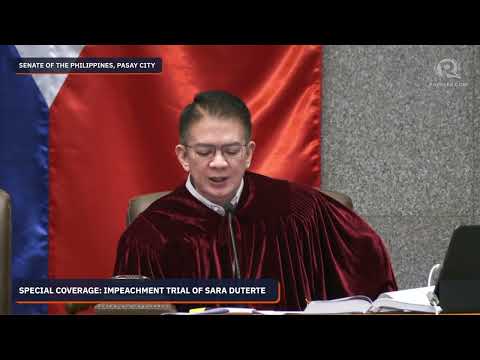 Impeachment court issues show-cause orders vs House prosecs over potential sub judice rule violation