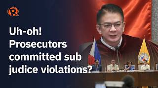 Impeachment court issues show-cause orders vs House prosecs over potential sub judice rule violation