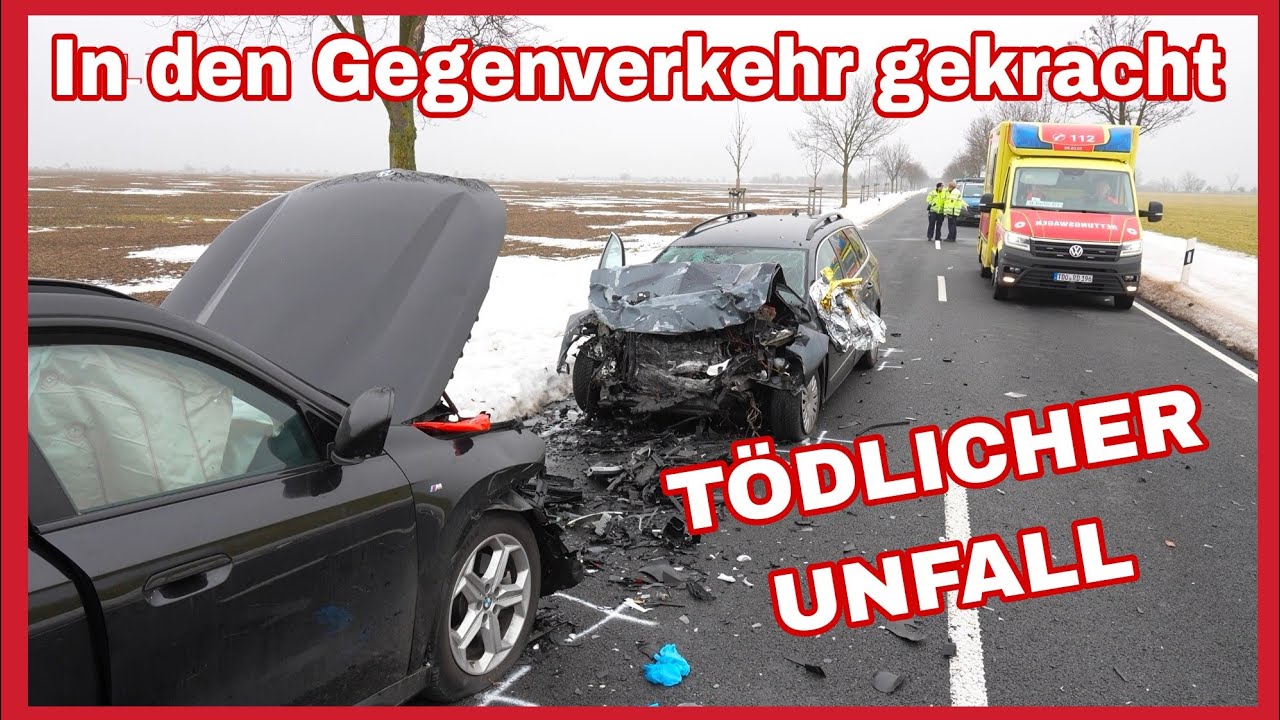 ❌️FRONTALCRASH auf Landstraße in Schönwölkau⚠️Ein Fahrer verstirbt noch an der Unfallstelle❌️