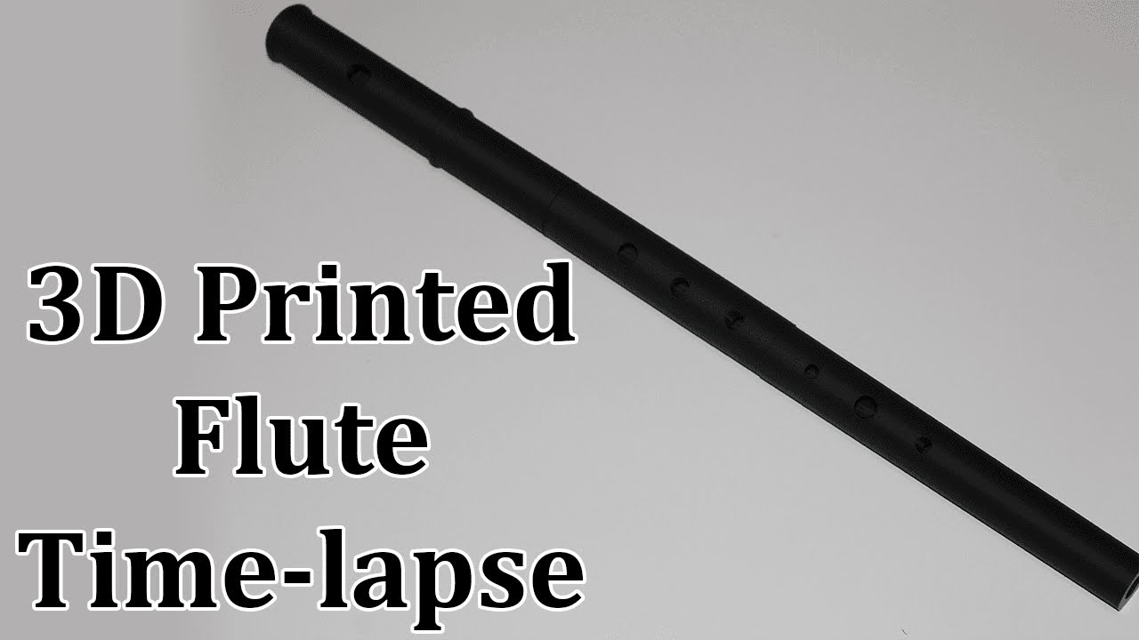 3D Printed Folk Flute Time-lapse