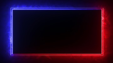 Neon Light Border | Frames Template Video | Glowing Frame Black Screen | Background Loop #34