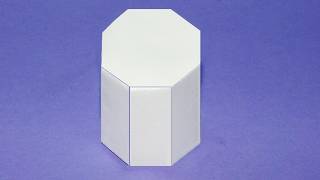 How to make a cardboard octagonal prism / Octagonal prism