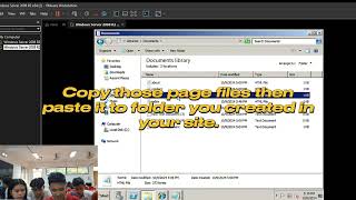 How to add a Web Page into your Web Server in Windows Server 2008 R2 using VMware