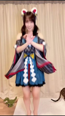 極楽浄土 久しぶりに踊ってみた🪭👘 #愛川こずえ