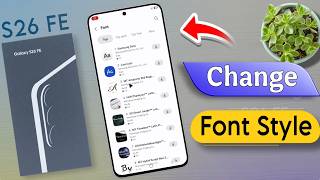 samsung s26 fe font style change | galaxy s26 fe font style kaise change kare screenshot 2