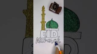 Eid Mubarak 🌙💚🤲🏻 #Rifanaartandcraft #Rifanaart #Ytshorts #Shorts #Art