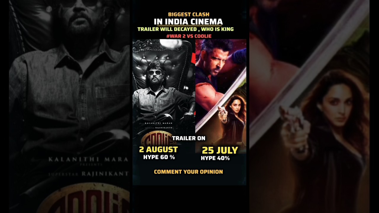 Coolie vs war 2 - biggest clash in indian cinema 🔥 | 