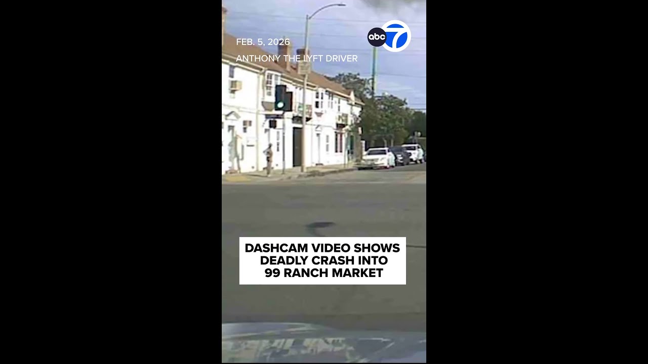 Dashcam video shows deadly crash into 99 Ranch Market