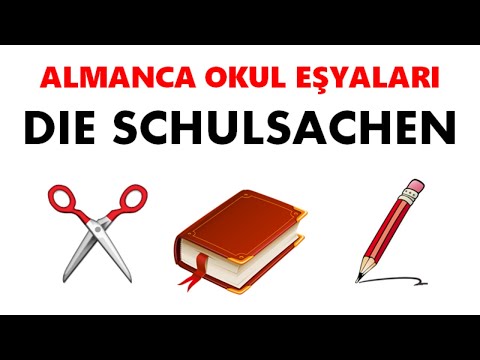 14.DERS ALMANCA|9.sınıflar 2.ÜNİTE Ders 14 | YENI Okul Eşyaları-die Schulsachen