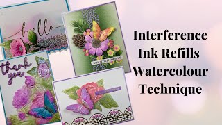 Interference Ink Refills Watercolour Technique using the Vivid Expressions Collection