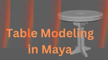 Round Table Modeling in Autodesk Maya 2023