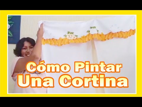 Como Pintar Una Cortina Para Cocina???Pinta#conmigo