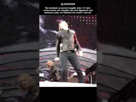 Jon Bon Jovi knee injury (MCL) during 2011 concert