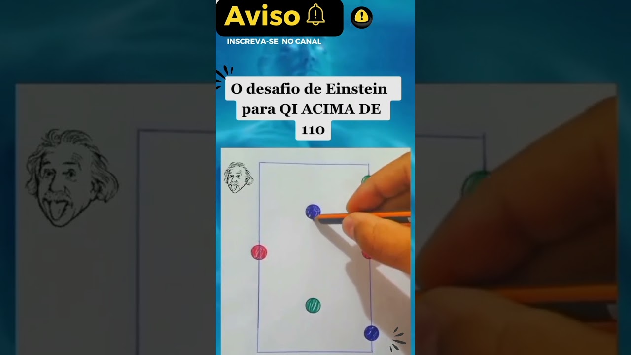 teste de QI , o desafio  de Einstein  para acima de 110