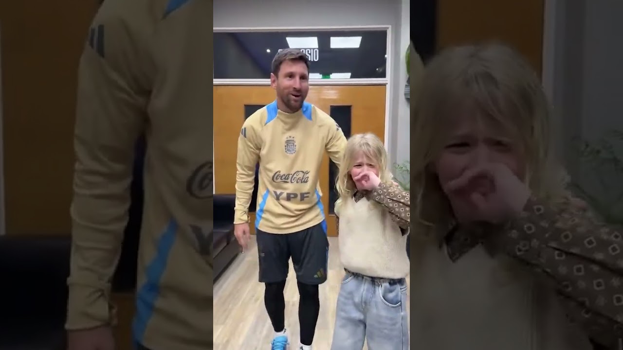 La emoción de conocer a Leo Messi 🥹 (Vía mendozaflavio/IG) 