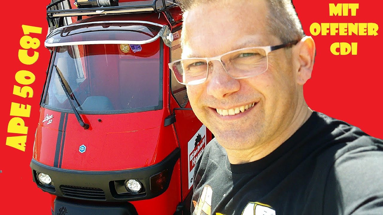 Piaggio Ape 50  C81 mit offener CDI #apeharry