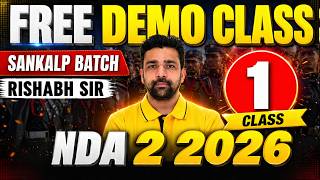 FREE NDA Coaching - UPSC NDA 2 2026 - Sankalp Batch (English Demo Class)