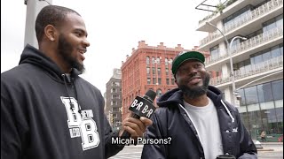 Micah Parsons Interviews NFL Fans In NYC Who Don't Know Him 😂