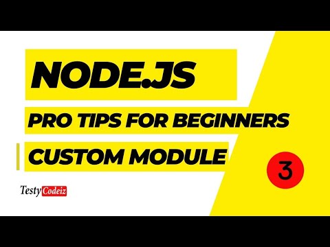 NodeJs Tutorial for beginners in Hindi | Node.Js custom Module Implement