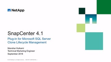 How to Use SnapCenter Clone Lifecycle Management to Clone MSSQL Databases