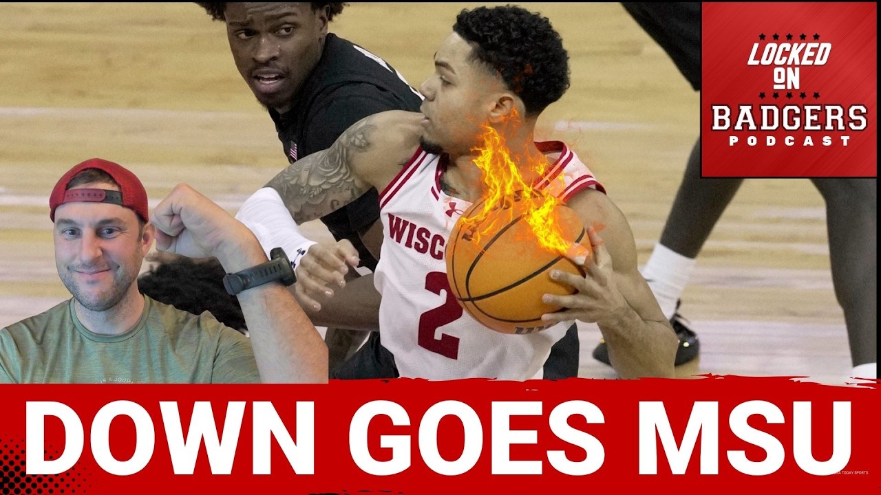 Wisconsin Badgers and Michigan State Spartans LIVE REACTION!! Big Ten BASKETBALL!