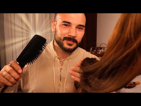 ASMR The MOST Realistic Hair Treatment (Hair Brushing, Oil Massage, Hair Play)