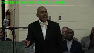 Pastor gino jennings demonstrate the death & resurrection of Jesus Christ