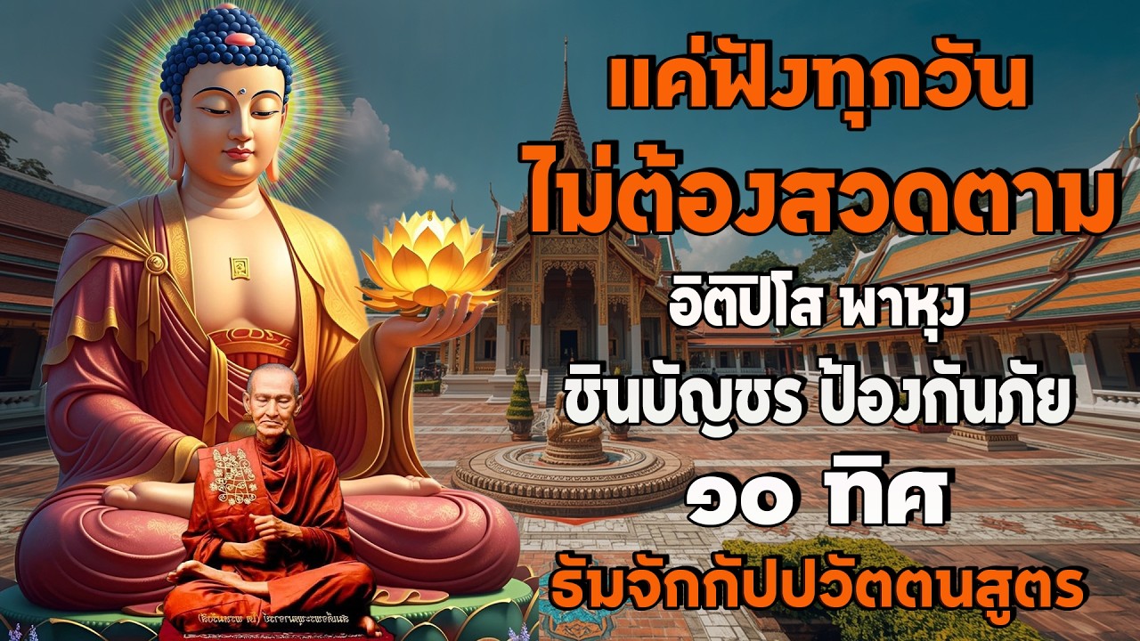 ติปิโส พาหุง ชินบัญชร ป้องกันภัย ๑๐ ทิศ I มหาเมตตาใหญ่ ยอดพระกัณฑ์ไตรปิฎก ธัมจักกัปปวัตตนสูตร