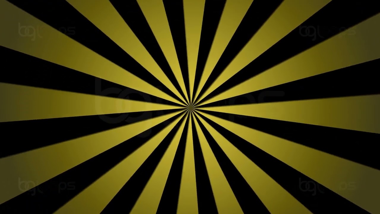 Gold Black Rays - Abstract - Toon - Full HD - 1080 - Seamless Loop