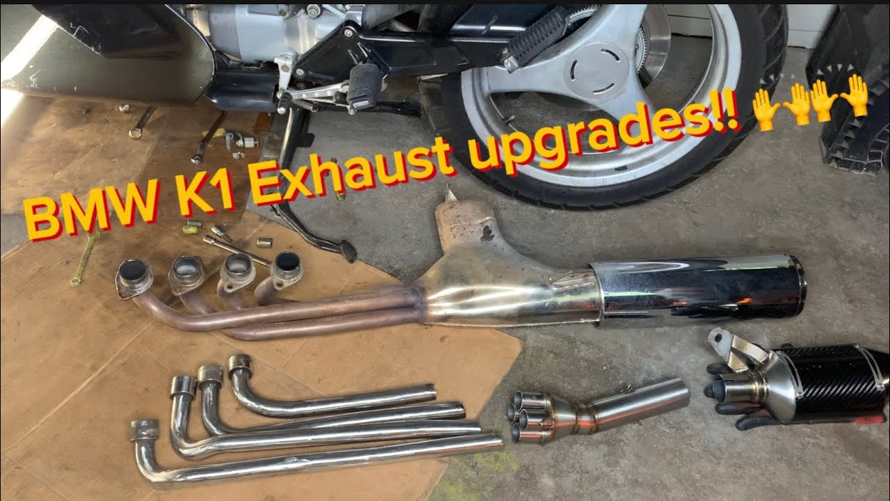 BMW K1 - exhaust upgrades!! Part 1 - YouTube