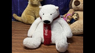 Destroy Large Coca-Cola Polar Bear Plush Toy Stuffed Animal