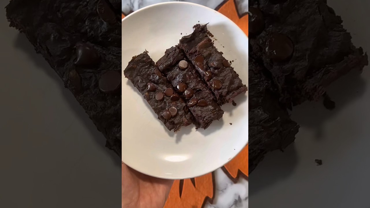 HEALTHY CHOCO BANANA BROWNIE 🍌🍫✨