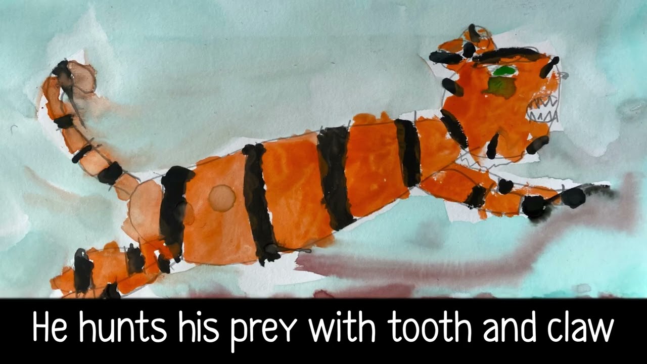 Tiger Song by Janet Planet and the Family Band, a song for kids about tigers