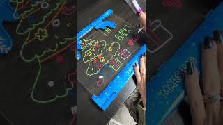 Details An Easy Elf Arrival Idea with a Light-Up Sketch Board News