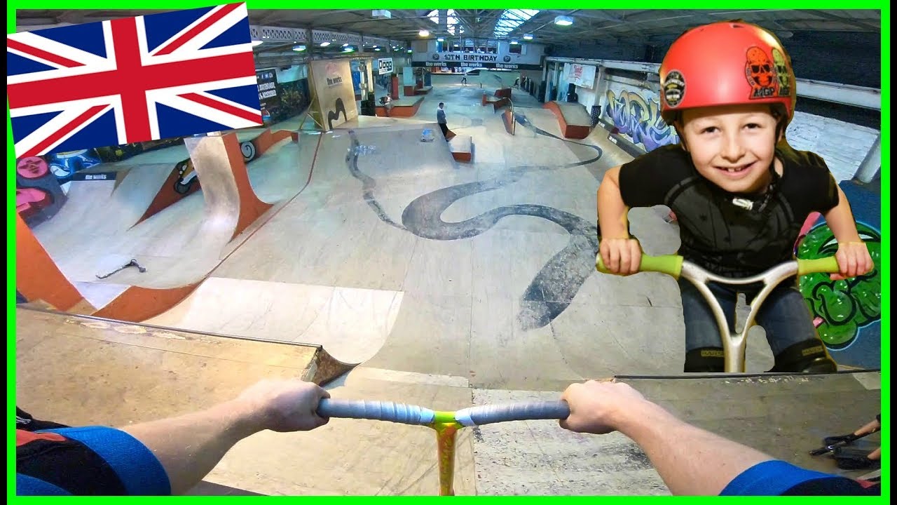 SCOOTER TRICKS AT INDOOR SKATEPARK! ft. Charley Dyson - YouTube
