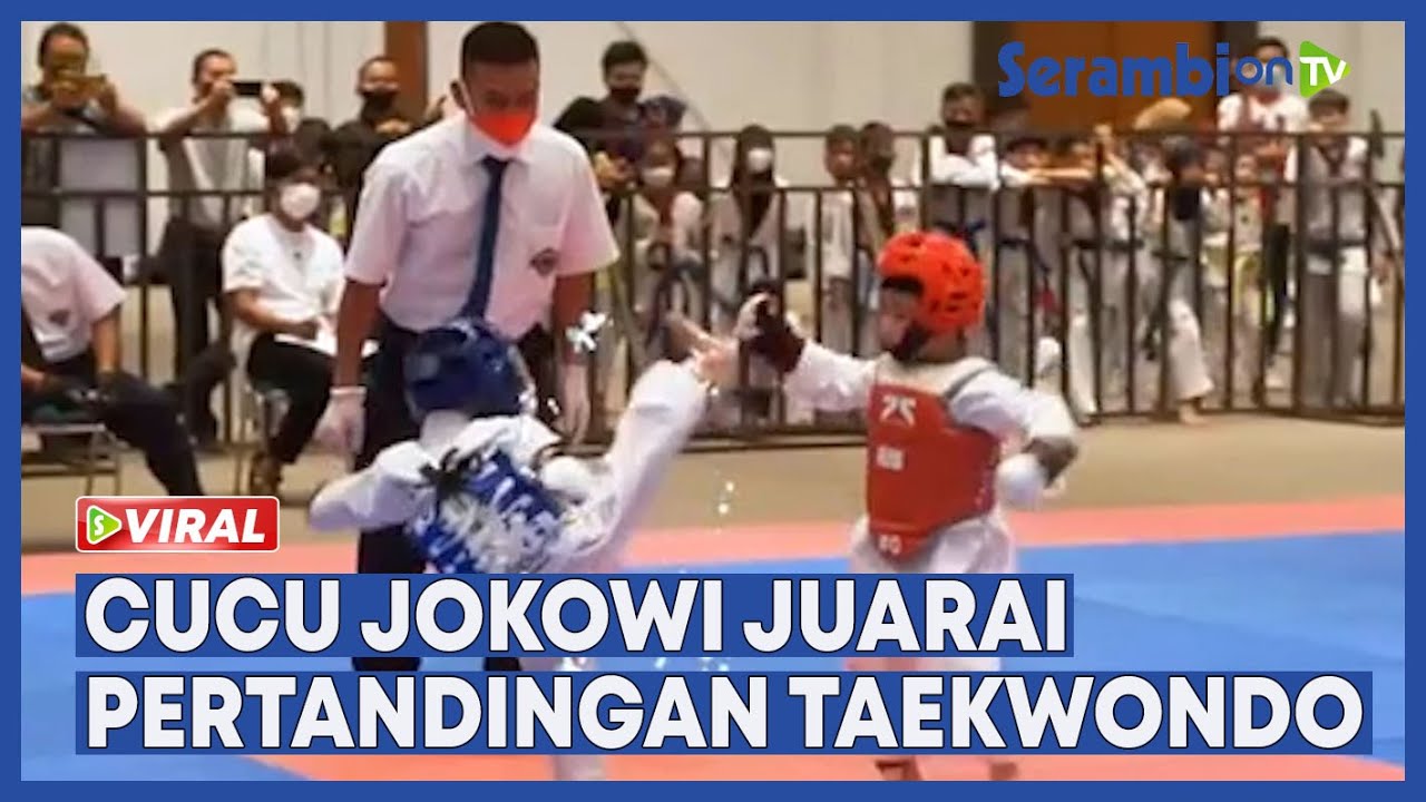 Cucu Jokowi Jan Ethes Juarai Pertandingan Taekwondo Bikin Lawannya 